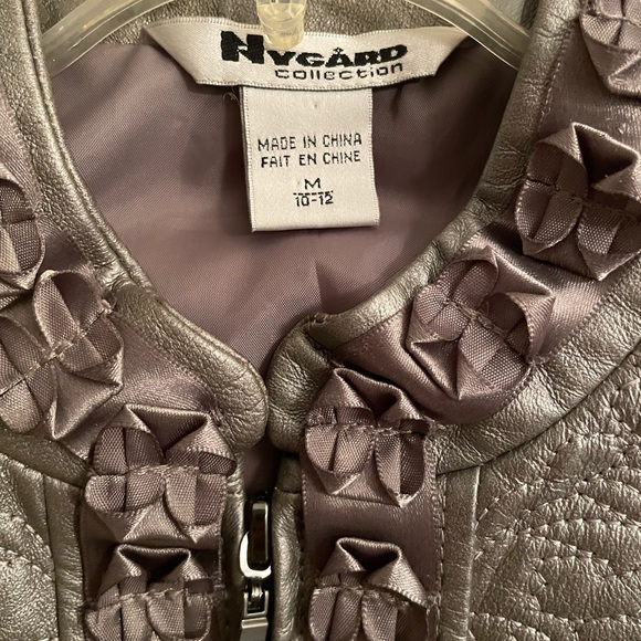 Nygard Collection Women’s Leather and Rayon Jacket size 10-12 or medium - Picture 2 of 6